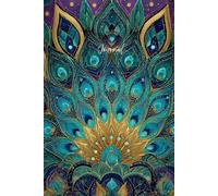 Glowing Peacock Mandala Journal - Magical Metallic Ultra Violet, Teal & Gold Writing Notebook: A Stunning Glitter & Starry Peacock Mandala Design for ... Writing, Mindfulness, and Daily Notes