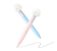 Glowing Pens - 2 Pack Light Pen, Star/Moon Design, 0,5 mm Ballpoint | 2-Pack Glowing Cap Pens, Cute Star/Moon Design, 0,5 mm Smooth Ballpoint, Light-Up Pen Cap/, Versatile Writing/Drawi