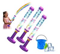 Glowing Rainbow LED Water Blaster, Firework Water Gun for Kids & Adults, High Capacity Squirt Toy for Summer Pool Parties, Beach & Backyard Outdoor Games (3)