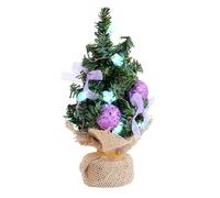 Glowing Star Tabletop Tree, Little Christmas Tree Decor, Holiday Decoration with Wooden Base, Wedding Decoration Centerpiece, Miniature Christmas Tree, Decorative Christmas Tree for Dining Table,