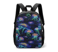 Glowing Up Jelly Fish Zaino casual divertente quotidiano zaino da viaggio borsa a tracolla per donne uomini