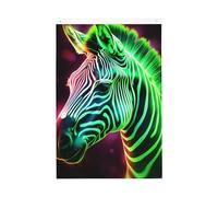 Glowing Zebra Welcome Garden Flag 0,6 x 0,9 m Double Sided No Fade House Yard Bandiere Photo Sfondo Banner per Cortile Portico Prato Decorazione Esterna
