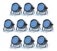Glowingstage 300W Par LED IP65 Impermeabile, 10 Pezzi Luce da Palco RGBW, Luci Discoteca da Esterno, Luce per Feste, Adatto per Feste all'Aperto e Concerti nei Giorni di Pioggia DJ