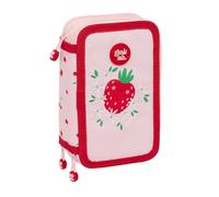 GLOWLAB FRUTITAS - Astuccio scuola con 37 utili inclusi, astuccio per bambini, ideale per bambini dai 5 ai 14 anni, comodo e versatile, qualità e resistenza, 12,5 x 5,5 x 19,5 cm