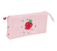 GLOWLAB FRUTITAS - Astuccio triplo, astuccio per bambini, ideale per bambini in età scolastica, comodo e versatile, qualità e resistenza, 22 x 3 x 12 cm