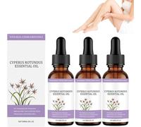 Glowoman - Olio di Cyperus Rotundus, Olio Glowoman Cyperus Rotundus per la depilazione, riduce la crescita dei peli del corpo, lenisce la pelle, idratante e lenitivo (3pcs)