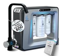 Glowse PR600 Depuratore Acqua Domestico 7 Stadi a Osmosi Inversa con Rubinetto Digitale Senza Serbatoio Flusso Diretto Acqua Pura e Sicura per la Tua Cucina.