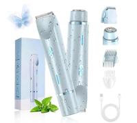 GlowShave 2-in-1 Rasoio Per Il Corpo Delle Donne, Glowshave Hair Remover, Wet & Dry, USB Ricaricabile, IPX7 Impermeabile E Facile Da Pulire, Per Gambe, Ascelle E Braccia (blu)