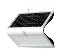 Glowster Applique LED solare per esterno con sensore di movimento e crepuscolare IP65. Potente 8 W, luce doppia 6000 K e 3000 K, angolo di 120 °, ideale per la sicurezza in ambienti esterni.