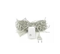 Glowster Catena di luci piatte tipo ghiacciolo, batteria 3AA, bianco caldo, 10 m x 0,6 m, ideale per decorare eventi e creare ambienti accoglienti.