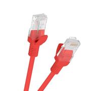 Glowster Cavo di rete UTP Cat. 5e AWG24, 2,0 m, colore: rosso, ideale per connessioni di rete in ufficio e casa.