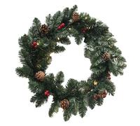 glowster Corona LED natalizia da 60 cm, decorata con ananas e palline, illuminare e abbellire i tuoi spazi nella stagione festiva.