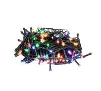 Glowster Ghirlanda LED RGB da 50 luci, 4,5 m, alimentata da 3 batterie AA, IP44, ideale per decorare eventi ed esterni.