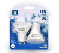 Glowster Lampada LED GU10 9W - Confezione da 2, risparmio energetico, lunga durata, ideale per illuminazione interna ed esterna.