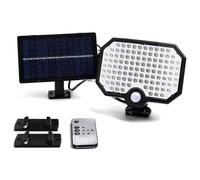 Glowster Luce da parete divisa con sensore di movimento solare LED nero 6500K