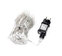 Glowster Luci per tende piatte con batteria 3AA, colore bianco freddo. Ideale per decorare e ambientare gli spazi. Dimensioni: 1 m x 1 m, perfette per qualsiasi finestra o area.