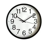 Glowster Orologio da parete bianco da 25 cm, con design moderno e silenzioso, per decorare e consultare l'ora a casa o in ufficio. Ideale per qualsiasi ambiente.