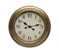 Glowster Orologio da parete retrò dorato, con un diametro di 46 cm. Il suo design classico lo rende decorare interni e uffici.
