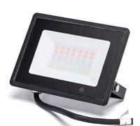 Glowster Proiettore LED RGB Die-Cast Nero 30W