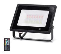 Glowster Proiettore LED RGB Die-Cast Nero 30W