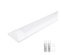 Glowster Striscia LED da 1,2 metri e 40 W con design batten, ideale per illuminare spazi con efficienza energetica e lunga durata, perfetta per uffici, officine e garage.