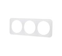 Glowster Targa da parete in vetro tedesco/francese con 3 chiavi, bianca