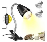 GlowUp Lampada Riscaldante per Rettili,E27 Timer Lampada per Tartarughe di Terra,2 pezzi da 50W per Tartarughe, Draghi Barbuti, Lucertole, Pulcini e Cuccioli