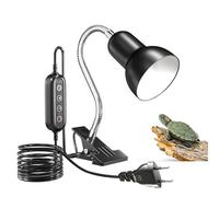 GlowUp Lampada Tartarughe, (Massimo 100W) E27 Lampada Tartarughe Terra con controllo della temperatura temporizzato, lampada riscaldante per Tartaruga, Lucertola, Senza lampadina