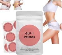 GLP-1 - Toppe con ingredienti naturali, soppressori dell'appetito, supporto energetico e digestivo, design a cerotto, delicato e lenitivo per le donne, facile da usare (1 pezzo)