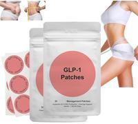 GLP-1 - Toppe con ingredienti naturali, soppressori dell'appetito, supporto energetico e digestivo, design a cerotto, delicato e lenitivo per le donne, facile da usare (2 pezzi)