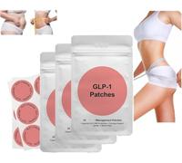 GLP-1 - Toppe con ingredienti naturali, soppressori dell'appetito, supporto energetico e digestivo, design a cerotto, delicato e lenitivo per le donne, facile da usare (3 pezzi)