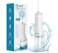 Glracd Idropulsore Dentale Portatile Irrigatore, 4 Modalità e Capacità 300ML Elettrico Water Flosser, Tartaro Ricaricabile Irrigatore Dentale, Pulizia Denti Impermeabile IPX7 per Viaggi a Casa