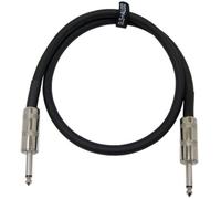 GLS Audio - Cavo per altoparlanti da 0,9 m, 12 AWG, cavo professionale da 0,9 m, 1/4" a 1/4", cavo per altoparlanti, colore: Nero