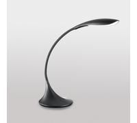 GLS001- LAMPADA DA TAVOLO NERA FLESSIBILE IN SILICONE DIMMERABILE 3000K 480LM 4,5W