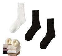 GLSAYZU Winter Thermal Socks, Thick Thermal Socks for Women Extreme Cold Weather Winter Warm Socks Soft Cozy (One Size,3Pair-D)