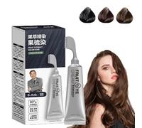 GLSAYZU Xusheng Black Fruit Dyeing Cream, Xusheng Dyeing Cream, Natural Plant Fruit Hair Dye Cream, Hair Dye for Gray Hair Coverage, Black Hair Dye for Men Women (Black)