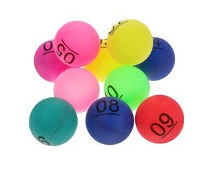 GLSTOY 10 Palline da Gioco Numerate in Plastica Riutilizzabili per Lotteria e Festa, Palline per Estrazione e Attività Ricreative, Leggere e Resistenti Numeri Colorati da 1 a 10