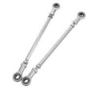 GLSTOY 2 Pezzi Tie Rod Steering Joint M8 in Metallo Argento, Giunto a Occhiello per ATV e Quad, Parti Sospensione per Scooter Elettrico, Regolazione Multiangolo, Facile Installazione