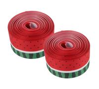 GLSTOY 2 Rotoli Nastro Grosgrain Anguria Estivo con Filo in Poliestere per Decorazioni Corone Fiocchi e Confezioni Regalo Versatile per Feste e Artigianato Creativo