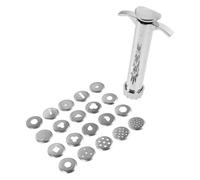 GLSTOY 2 Set Estrusore Leggero e Portatile per Argilla in Inossidabile Strumento Manuale Multifunzione per Modellare Pasta di Zucchero e Argilla Polimerica, per Decorazioni Torte