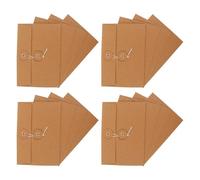 GLSTOY 20 Buste per Lettere in Carta Kraft 17x11,5 Cm Chiusura a Cordoncino, Organizer Portadocumenti Piccolo per Ufficio e Corrispondenza, Set da 20 Pezzi per Conservare Biglietti