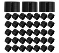 GLSTOY 20 Pezzi Tappi Erogatori per Bottiglie Olio Essenziale in Pp Nero 28 Mm con Foro, Sostituzione Coperchi per Flaconi Profumo, Accessori per Aromaterapia e Diffusori d'Aria