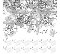GLSTOY 200 Spilli a Spirale per Cucito, Perno di Posizionamento in Plastica Trasparente Testa Creativa, Spille da Sarta per Fai da Te e Decorazioni Artigianali
