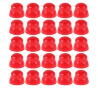 GLSTOY 25 Pezzi Cappucci di Protezione per Dadi a Cupola in Plastica Rossa per Scivoli da Parco Giochi Superficie Liscia per Aree Gioco Indoor e Outdoor
