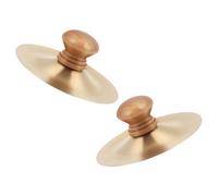GLSTOY 2pezzi Cymbals Per Dita Rame e Legno Strumenti Musicali Per Ragazza Ottimo Per Danze e Divertimento Per Feste