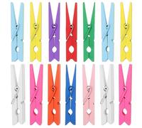 GLSTOY 50 Pezzi Mollette Colorate in Plastico Multifunzione per Foto e Snack Clip Decorative per Casa e Ufficio Colore Assortito
