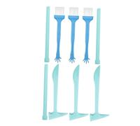GLSTOY 9 Set Attrezzi Kit Archeologo Gioco Educativo con Martello Scalpello e Pennello per Apprendimento Geologia e Gemme