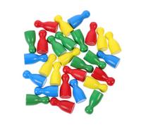 GLSTOY Accessori per Giochi da Tavolo 48 Pezzi degli Scacchi Umanoidi in Legno Multicolori Ricambio per Jump Chess Flight Chess Stimola Intelligenza