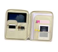 GLSTOY Borsa Porta Documenti A4 Oxford Cerniera e Tasche Multiple, Organizer Multifunzionale per Uomo e Donna per Lavoro All'aperto e Scuola