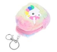 GLSTOY Borsa Portamonete Unicorno Con Cerniera e Portachiavi Accessorio Per Ragazze Pratica e Leggera Per Monetine e Piccoli Oggetti